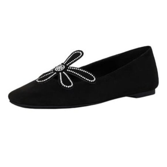 Katy Perry Women's Evie Daisy Ballet Flats - Black - Picture 1 of 4